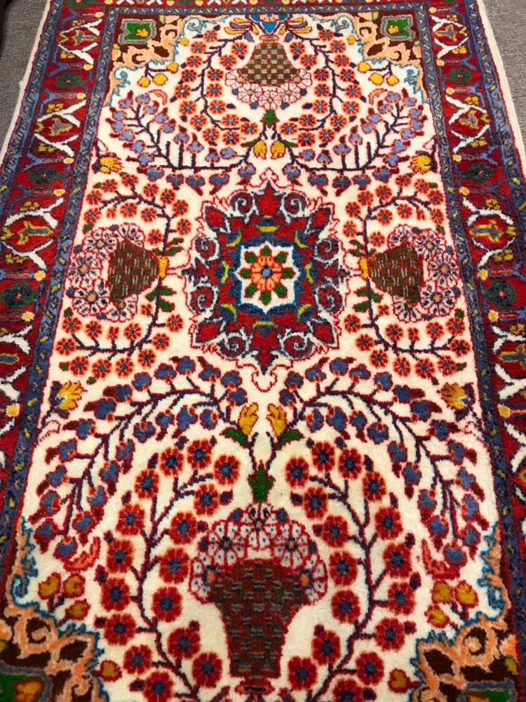 サルーク産 ペルシャ絨毯 108×74cm - ラグ