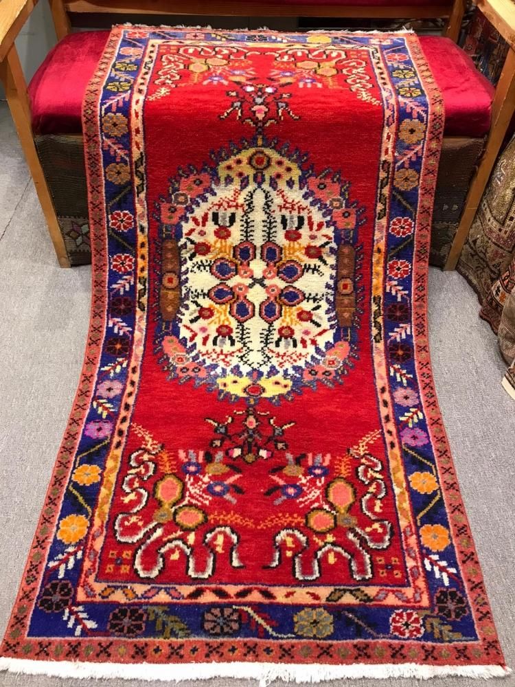 トルコ絨毯 カーペット カイセリ 126 x 85 cm 手織り ヴィンテージ-