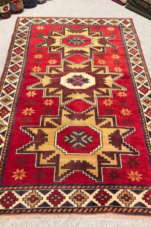 オールド絨毯/コーカサス・ダゲスタン170×105cm - 手織り絨毯＆キリム