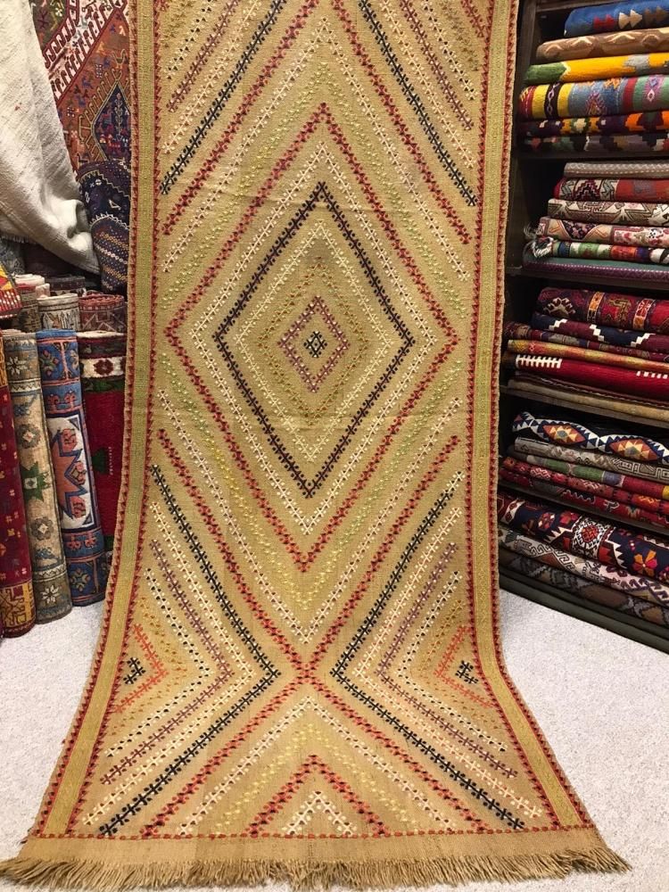トルコ 手織りラグ ヴィンテージキリム/オールドキリム(サイズ248×92cm) トルコ 手織りラグ ヴィンテージキリム/オールドキリム(サイズ