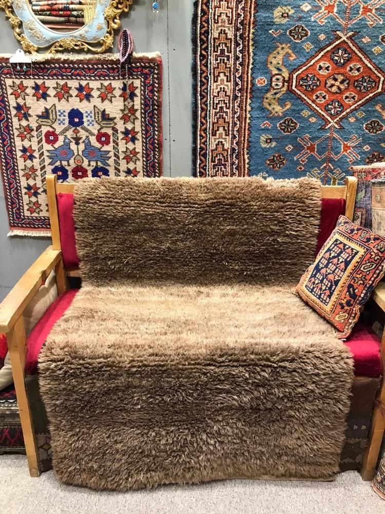 オールド絨毯/トルコ・アフヨン/トゥル約141×88cm - 手織り絨毯