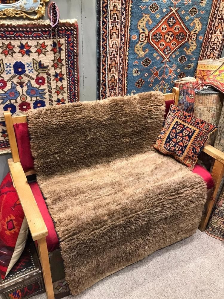 トルコ絨毯&キリム オールド絨毯/トルコ・アフヨン/トゥル約141×88cm - 手織り絨毯