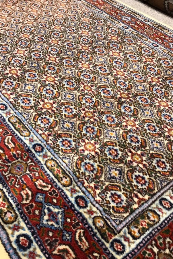 新しい絨毯/ペルシャ絨毯/イラン・ムード/約150×97cm - 手織り絨毯