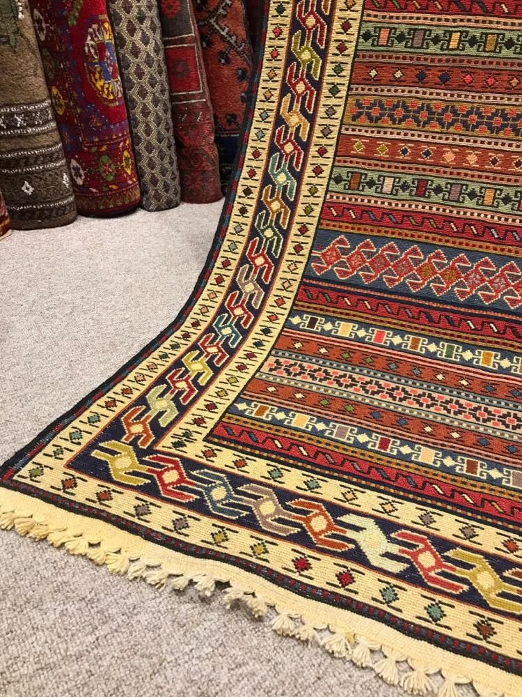 トルコ/イラン　最高級モダン手織りラグ　キリム 184828626_o3.jpg?