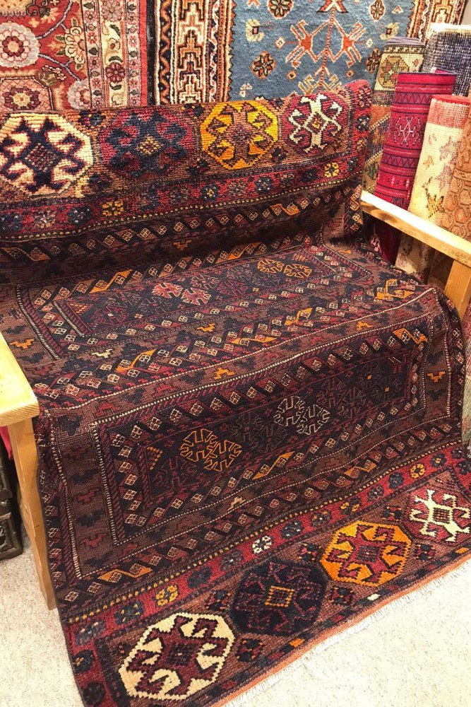 オールドキリム/イラン・バクティアリ/ベシック（両端絨毯）約155