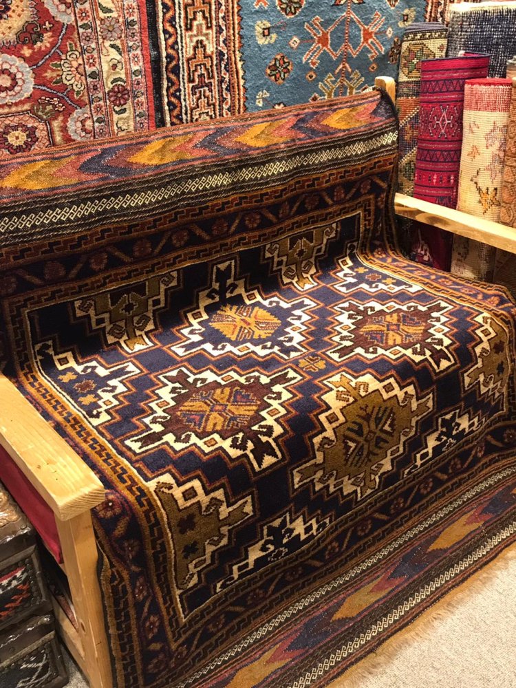 オールド絨毯（両端キリム）/イラン・バルーチ/トライバルラグ約144