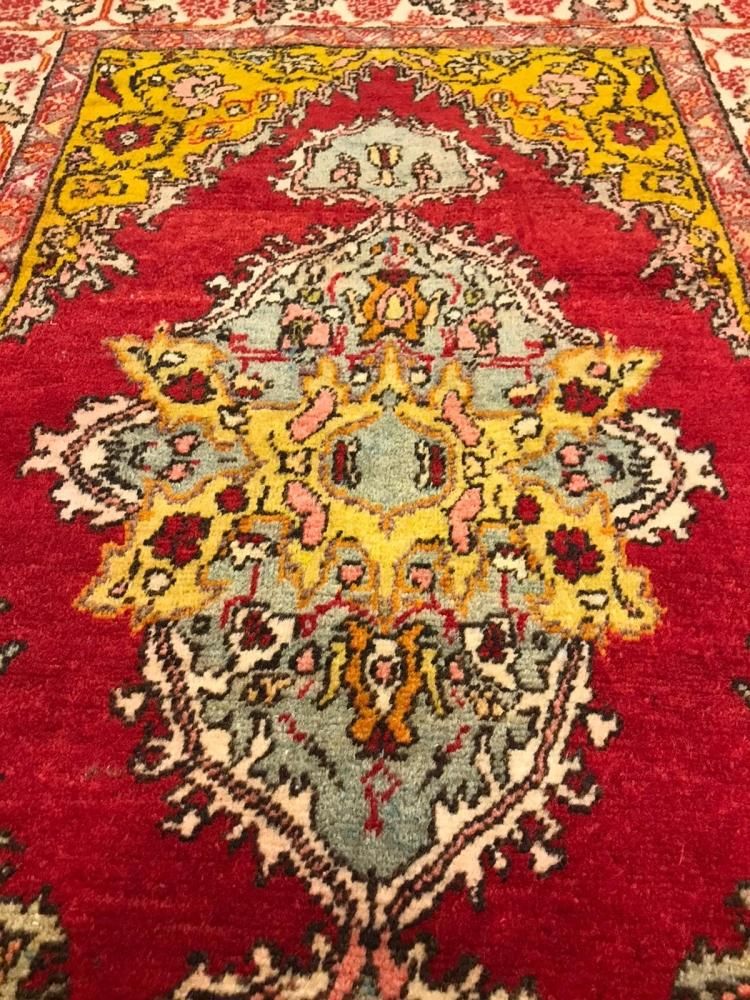 オールド絨毯/トルコ絨毯・アクサライ約162×101cm - 手織り絨毯 オールド絨毯/トルコ絨毯・アクサライ約162×101cm - 手織り絨毯