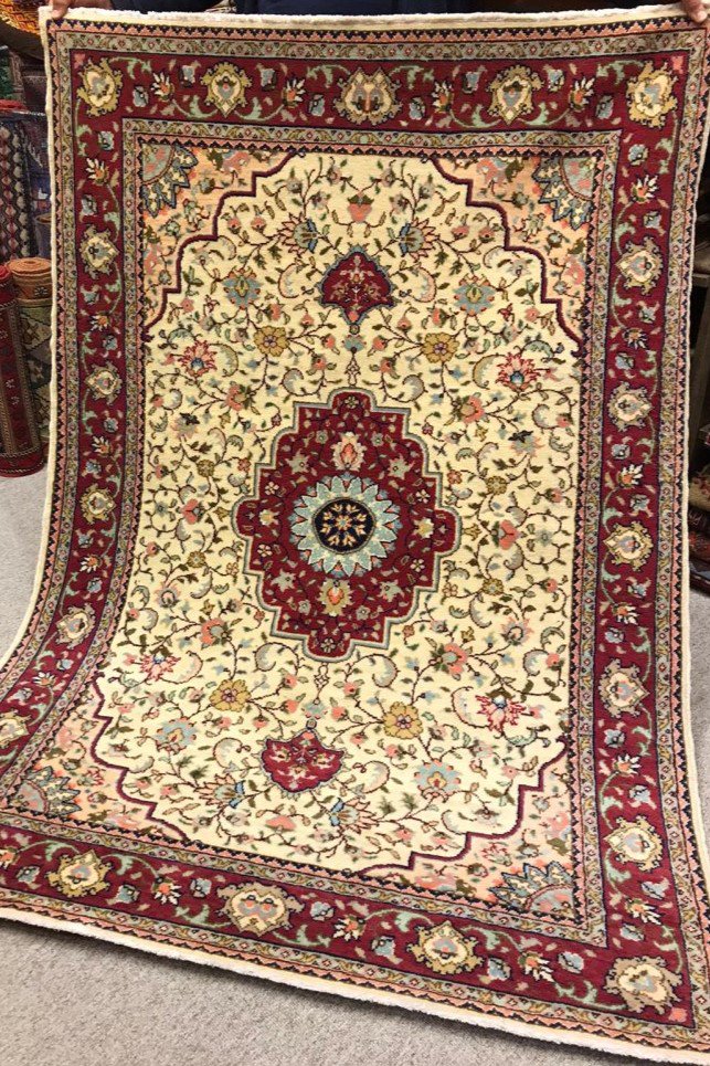 新しい絨毯/トルコ・カイセリ約177×123cm 手織り絨毯＆キリム☆Heaven's Door