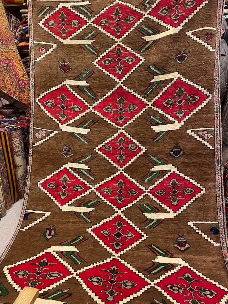 美品★トルコ現地購入★キリム★約70cm x 110cm トルコ絨毯