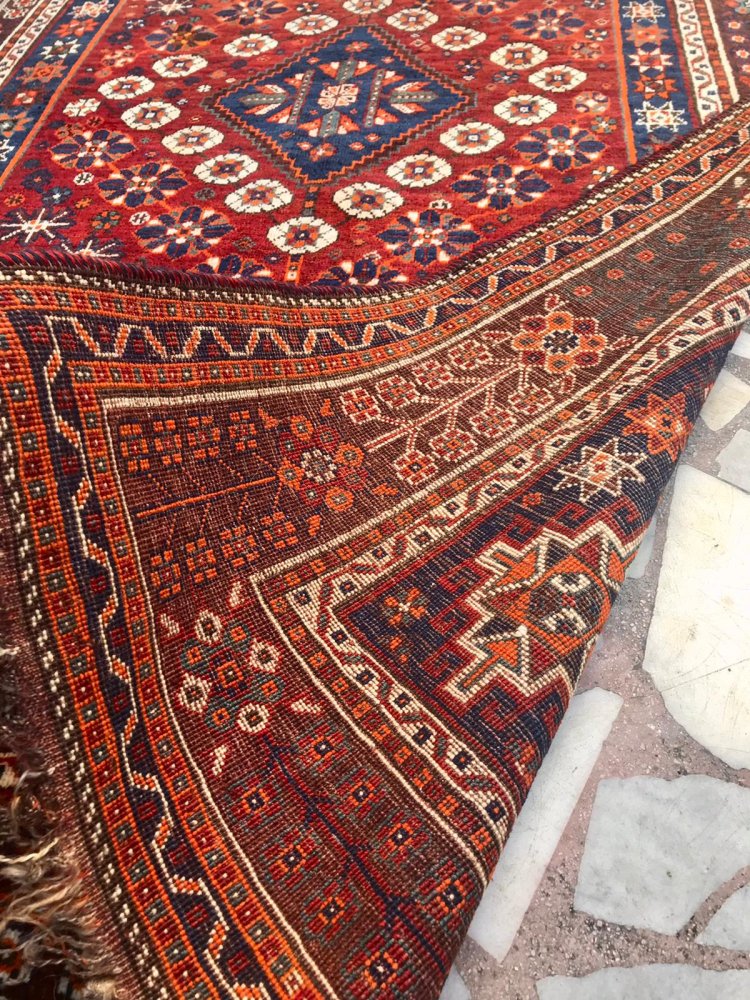 セミアンティーク絨毯/イラン・シラーズ/トライバルラグ約237×155cm