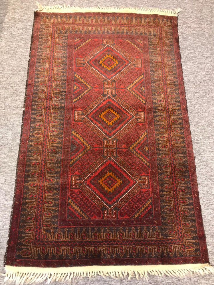 素敵でユニークな トライバルラグ バルーチ 200×107cm ペルシャ絨毯 ...