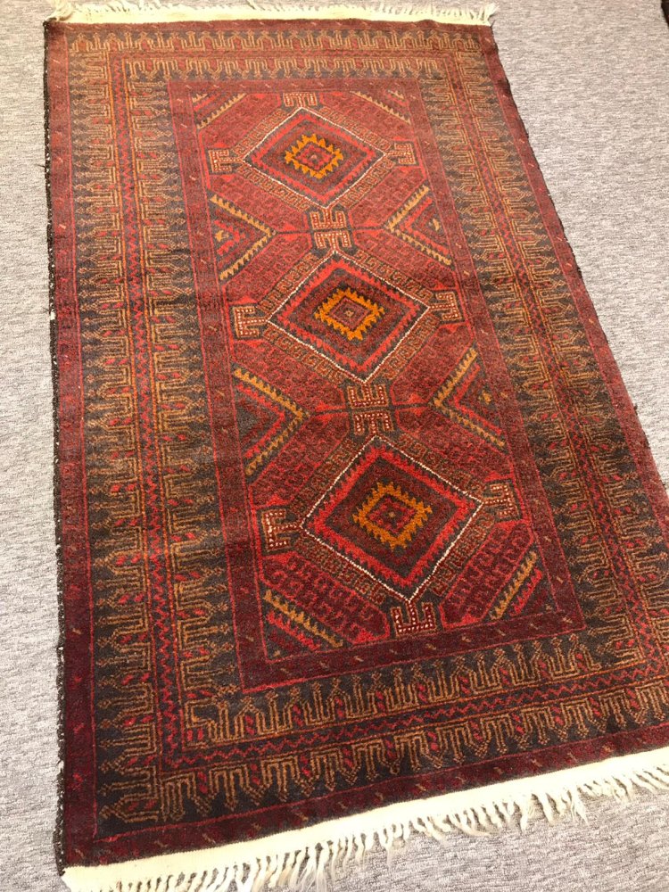 オールド絨毯/イラン・バルーチ/トライバルラグ約157×93cm - 手織り