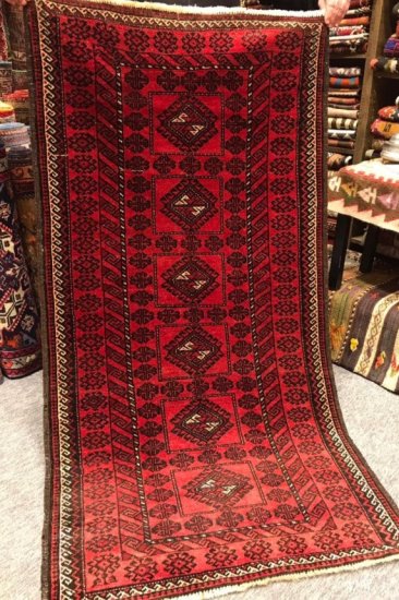 ニューキリム/イラン・スマック織りキリム約208×127cm - 手織り絨毯