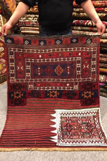 オールド絨毯/トルクメン・ブハラ/トライバルラグ約150×107cm - 手織り