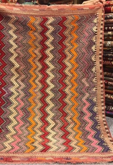 オールドキリム/トルコ・アダナ約151×105cm - 手織り絨毯＆キリム