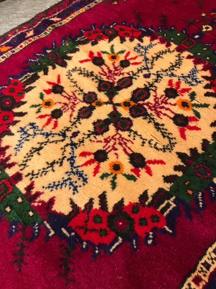 セミオールド絨毯/トルコ/デニズリ・ギュネイ約187×92cm - 手織り絨毯