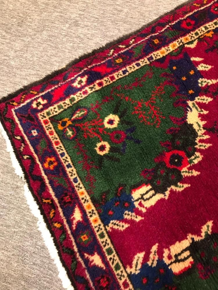 セミオールド絨毯/トルコ/デニズリ・ギュネイ約187×92cm - 手織り絨毯