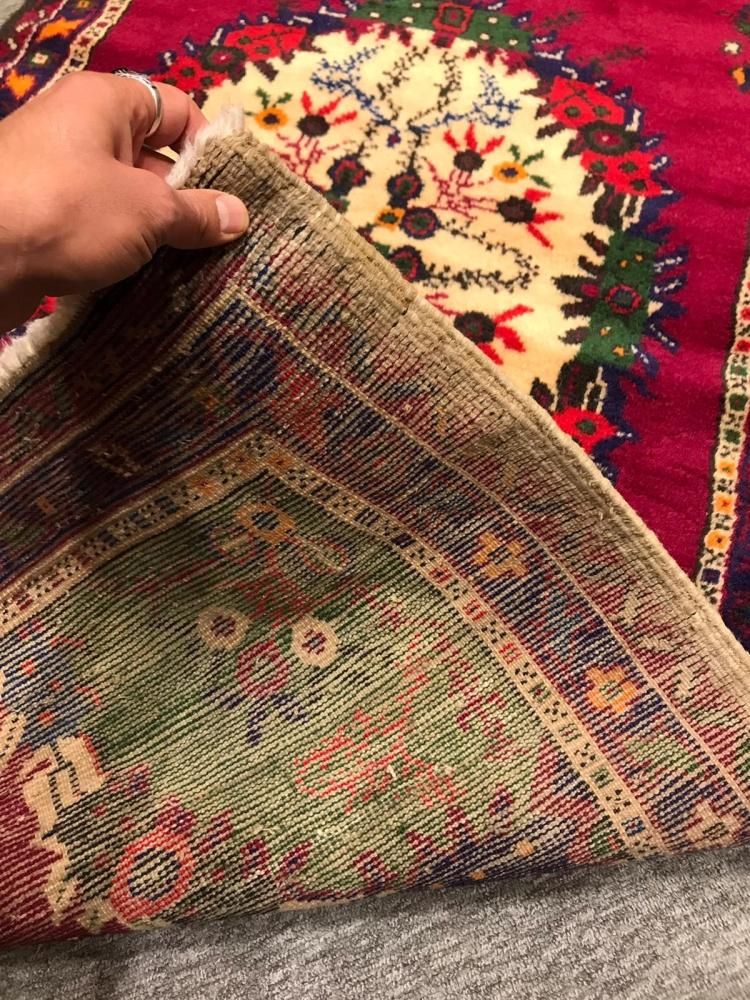 セミオールド絨毯/トルコ/デニズリ・ギュネイ約187×92cm - 手織り絨毯