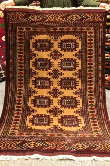 セミアンティーク絨毯/イラン・ハマダン/トライバルラグ約147×108cm 