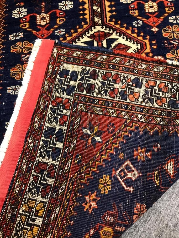 オールド絨毯/イラン・シラーズ/トライバルラグ約165×108cm - 手織り