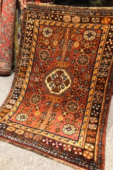 オールド絨毯/トルクメン・ブハラ/トライバルラグ約150×107cm - 手織り 