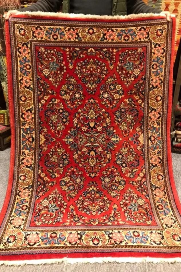 新しい絨毯/イラン・サルーク/ペルシャ絨毯約157×106cm - 手織り