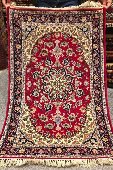 オールド絨毯/アゼルバイジャン/約191×89cm - 手織り絨毯＆キリム 