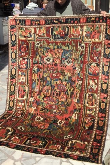 オールド絨毯/トルクメン・ブハラ/トライバルラグ約150×107cm - 手織り 