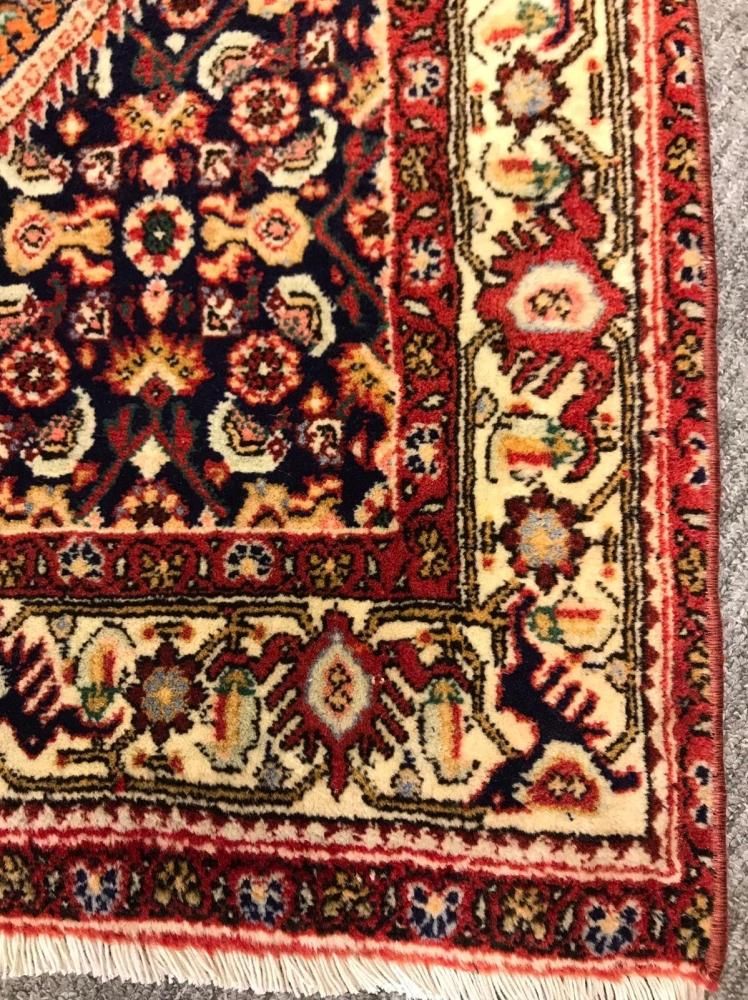 オールド絨毯/イラン・ビジャール/トライバルラグ約131×87cm - 手織り