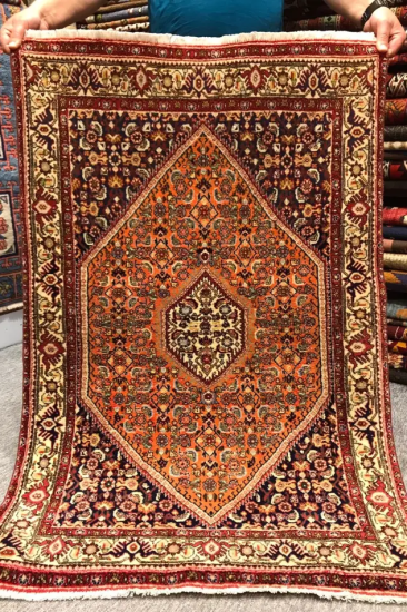 新しい絨毯/ペルシャ絨毯/イラン・ムード/約150×97cm - 手織り絨毯＆キリム☆Heaven's Door