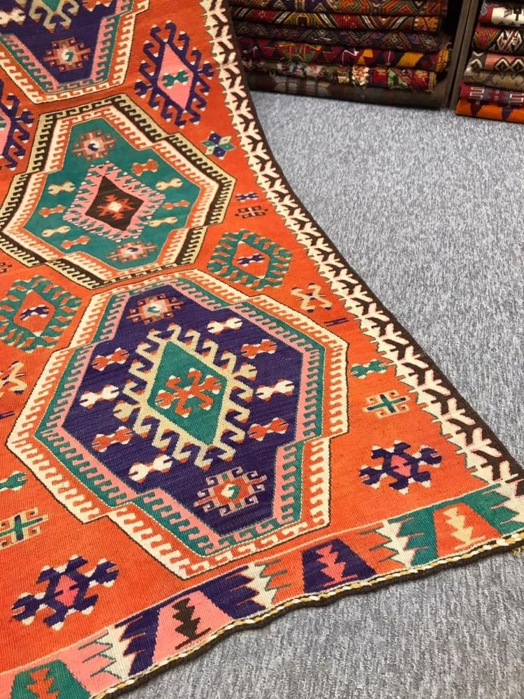 オールドキリム/トルコキリム・メルシン・アナムル/ランナー約274×81cm