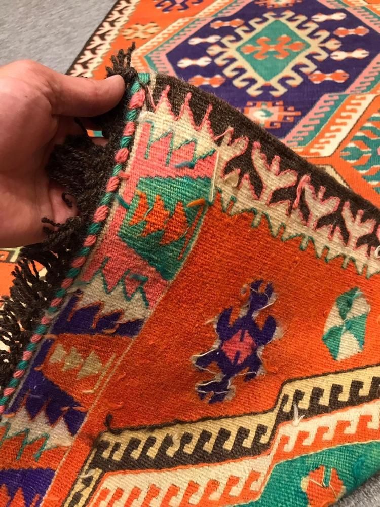 オールドキリム/トルコキリム・メルシン・アナムル/ランナー約274×81cm