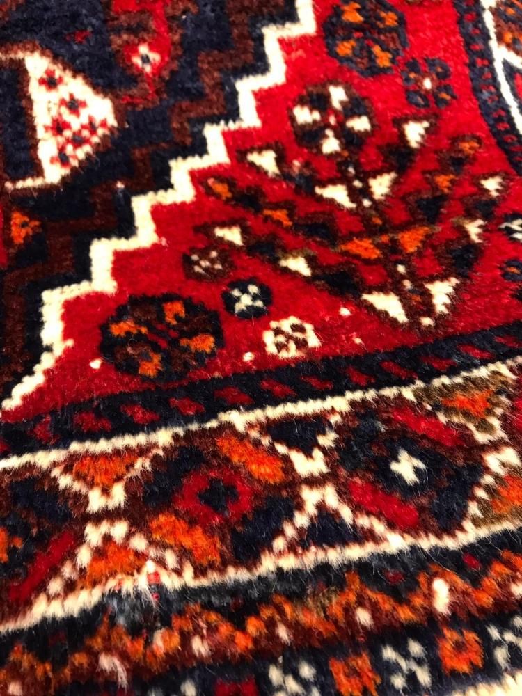 セミアンティーク絨毯/イラン・シラーズ/トライバルラグ約132×87cm