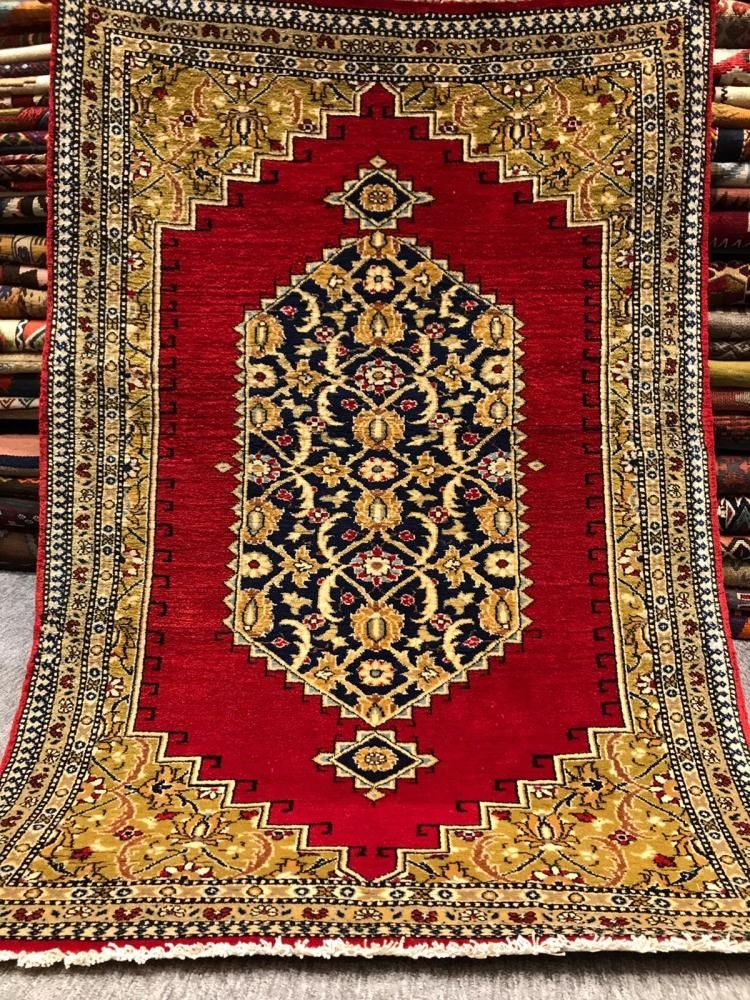 新しい絨毯/アゼルバイジャン約115×80cm - 手織り絨毯＆キリム