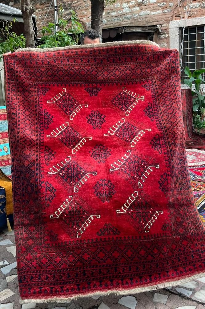 オールド絨毯/トルクメン・ヤムート/ディルナックギュル