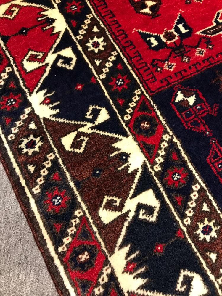 オールド絨毯/トルコ絨毯・ドシェメアルトゥ約224×129cm