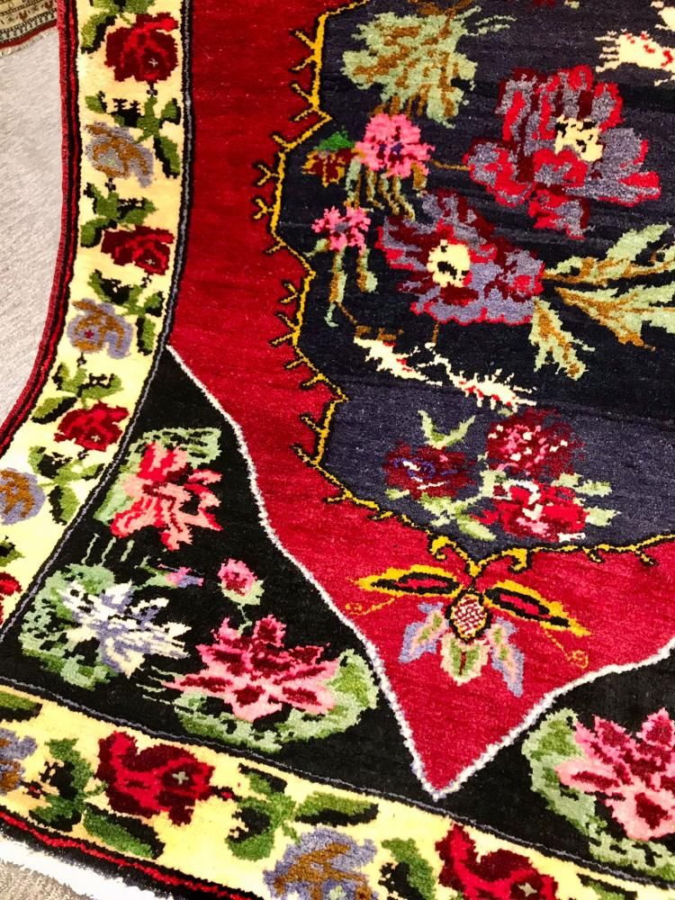 オールドトルコ絨毯 オールド絨毯/トルコ・アフヨン約203×137cm - 手織り絨毯＆キリム