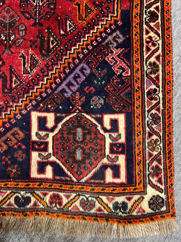 オールド絨毯/イラン・シラーズ/トライバルラグ約172×116cm - 手織り