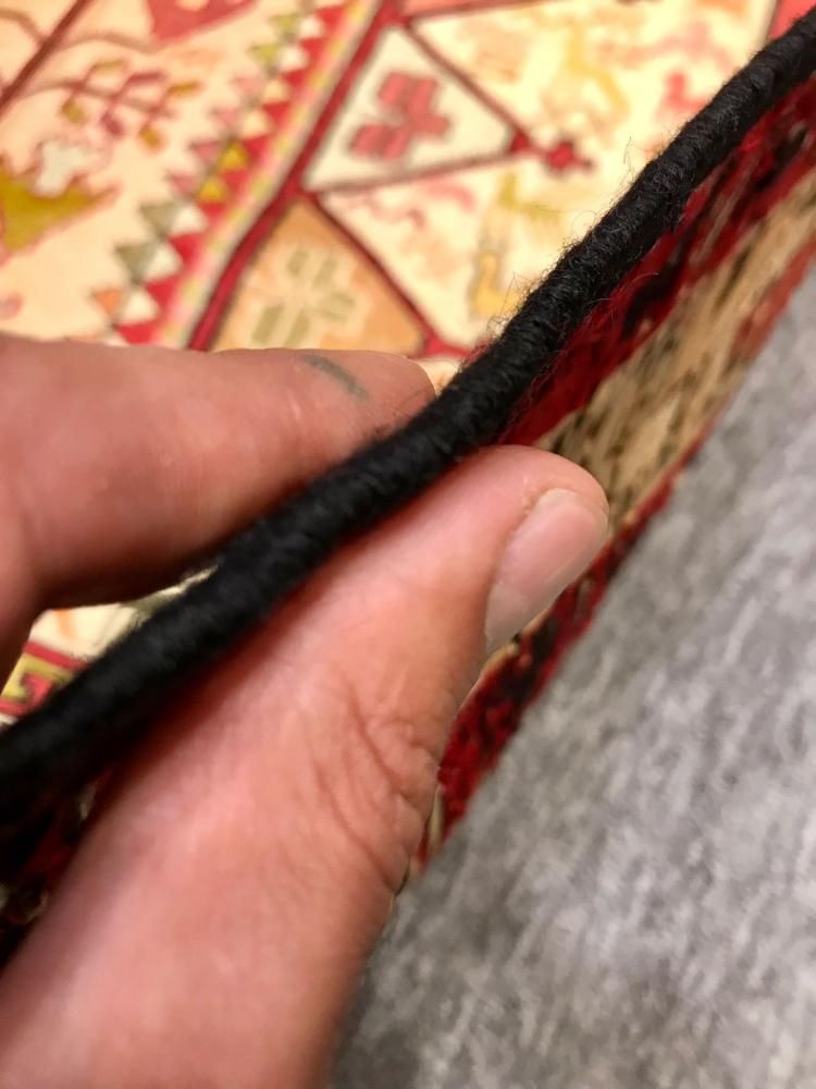 新しいキリム/イラン・スマック織り/表シルク約145×102cm - 手織り絨毯