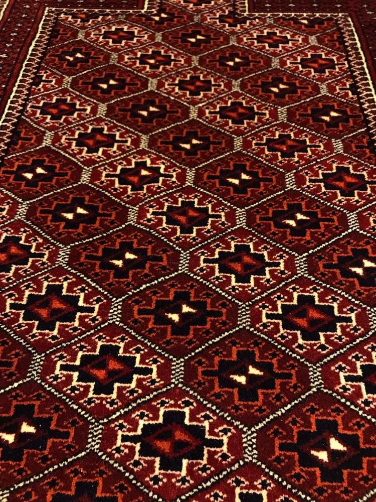 【みっちゃん】 トライバルラグ 180×105cm トルクメン hal2387up.jpg