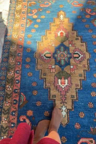 オールド絨毯/イラン・シラーズ/トライバルラグ約148×101cm - 手織り