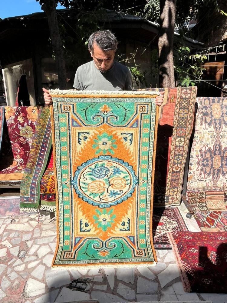 新しい絨毯/トルコ・デニズリ約144×82cm - 手織り絨毯＆キリム