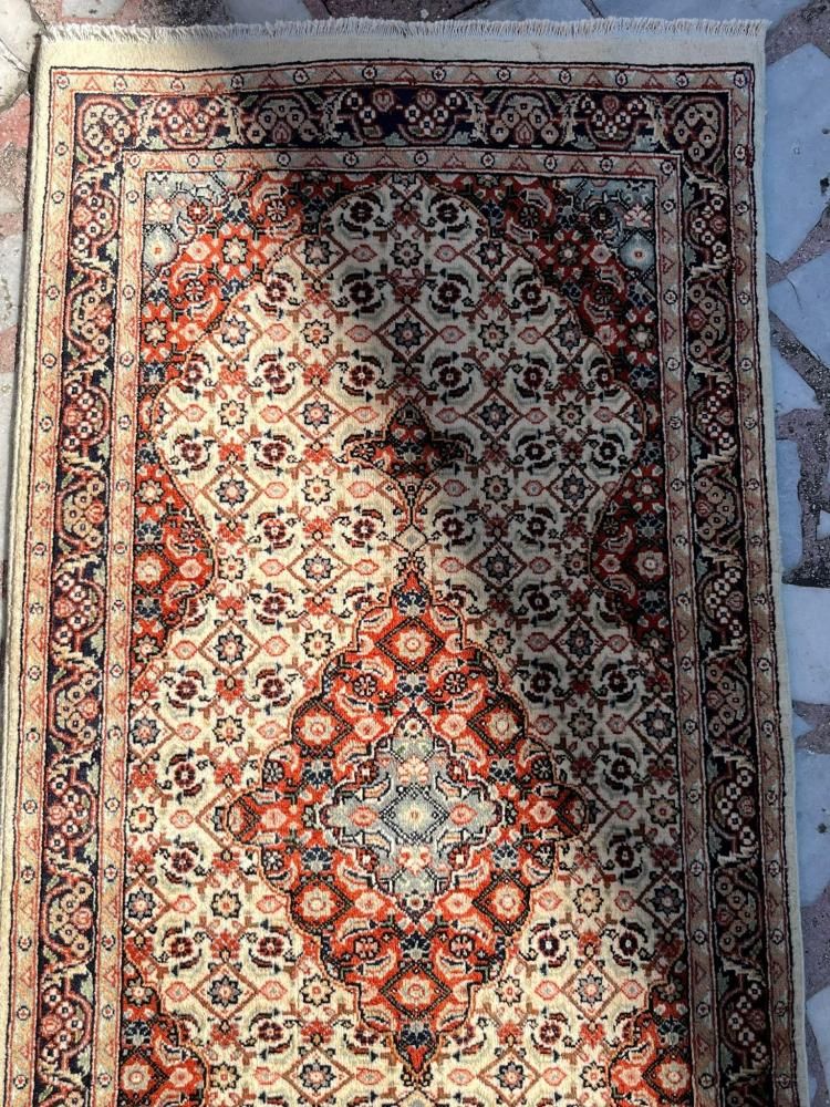 オールド絨毯/ペルシャ絨毯/イラン・タブリーズ/約133×62cm