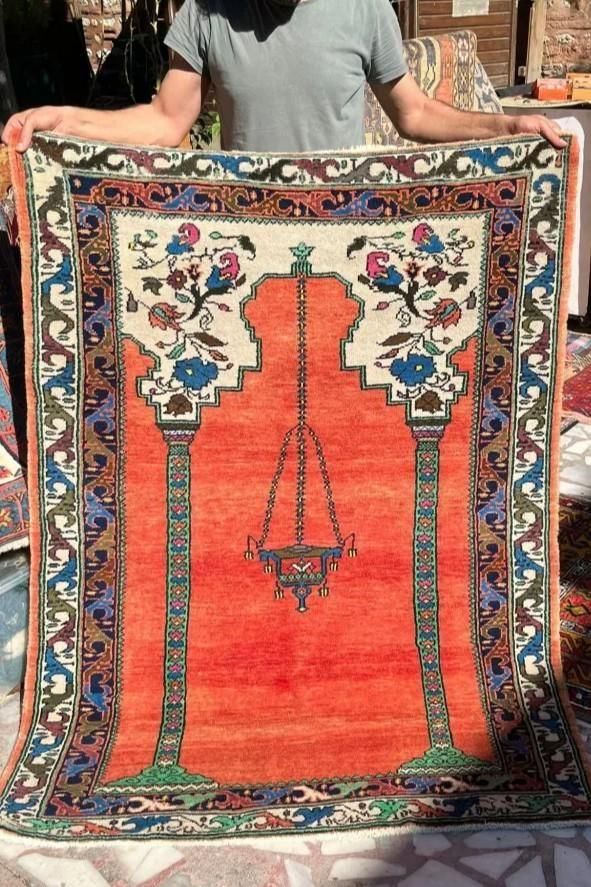 新しい絨毯/トルコ絨毯・ネヴシェヒル・カッパドキア/約158×115cm