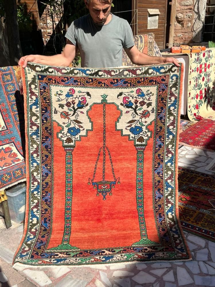 新しい絨毯/トルコ絨毯・ネヴシェヒル・カッパドキア/約158×115cm