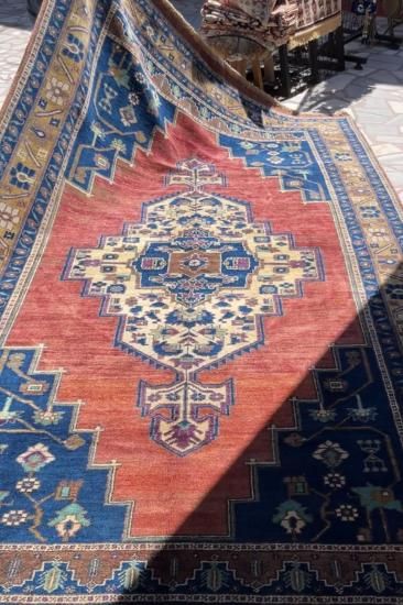 ペルシャ絨毯 キリム スマック織り (ユニーク品) No:26163 ラグ オールドキリム／イラン・スマック織りキリム／約195×73cm