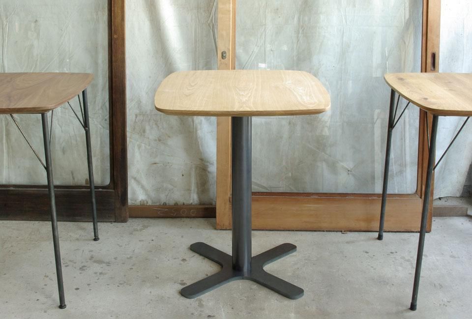 カフェテーブル一本脚(十字脚)やハイテーブル脚・ローテーブル脚