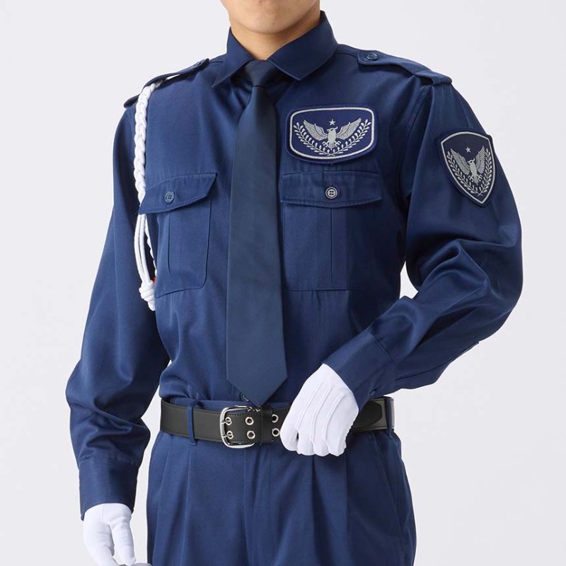 1602TL 冬服長袖シャツ ＜ネイビー＞ | 暖かさと快適さを追求 - 警備服・警備用品の通販【COSMO】モビメントコスモ