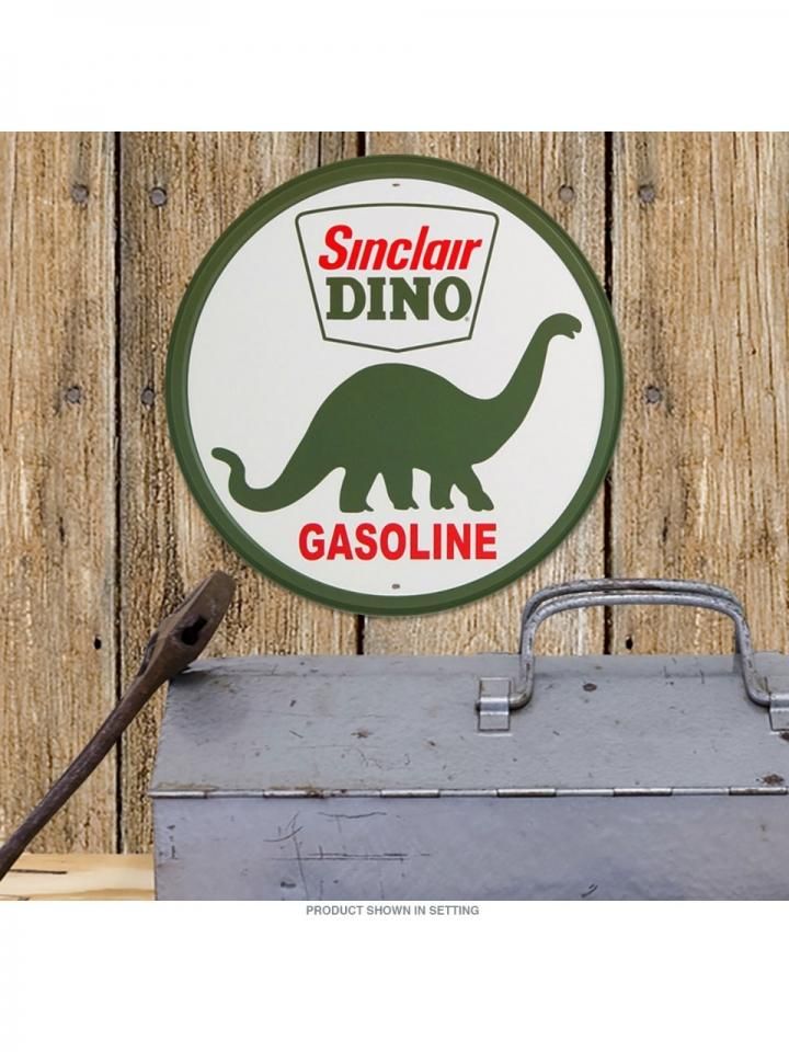 SINCLAIR DINO GASOLINE （DINOCO石油）ブリキ看板