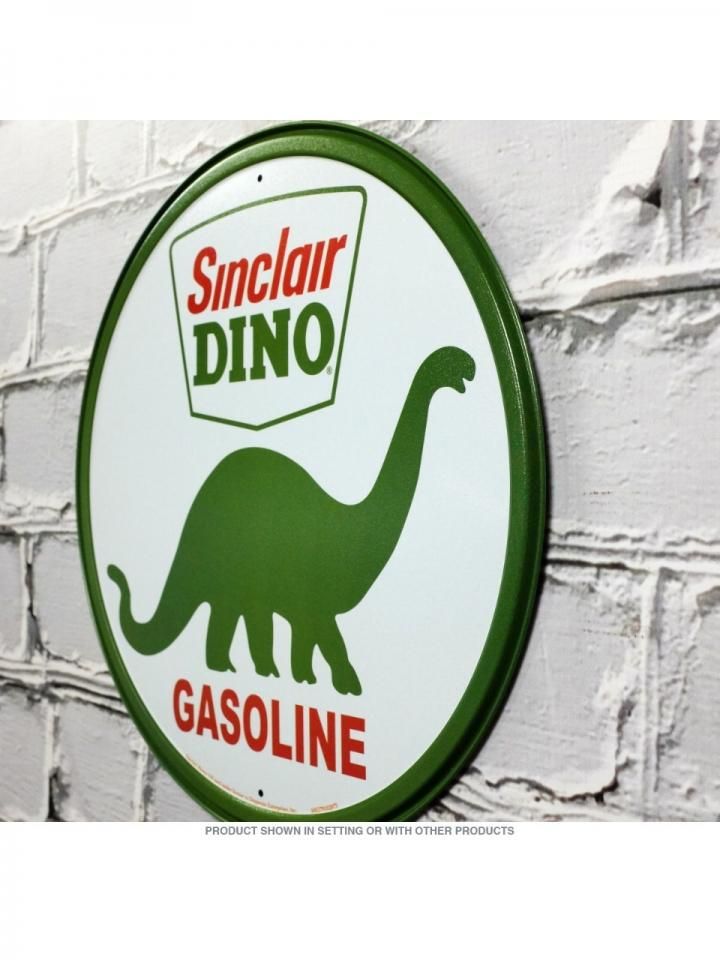 SINCLAIR DINO GASOLINE （DINOCO石油）ブリキ看板